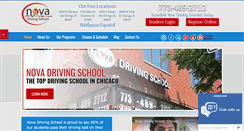 Desktop Screenshot of novadriving.com